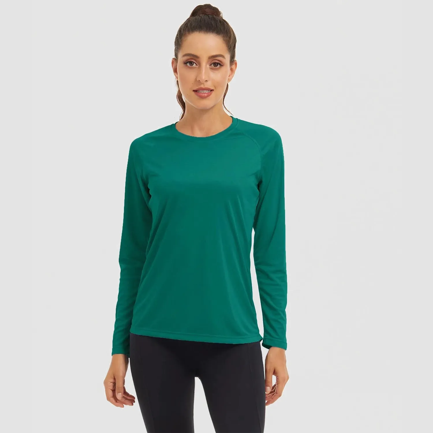 Women's Long Sleeve Shirts UPF 50  Sun Protection Shirts for Hiking Fishing Workout Rash Guard