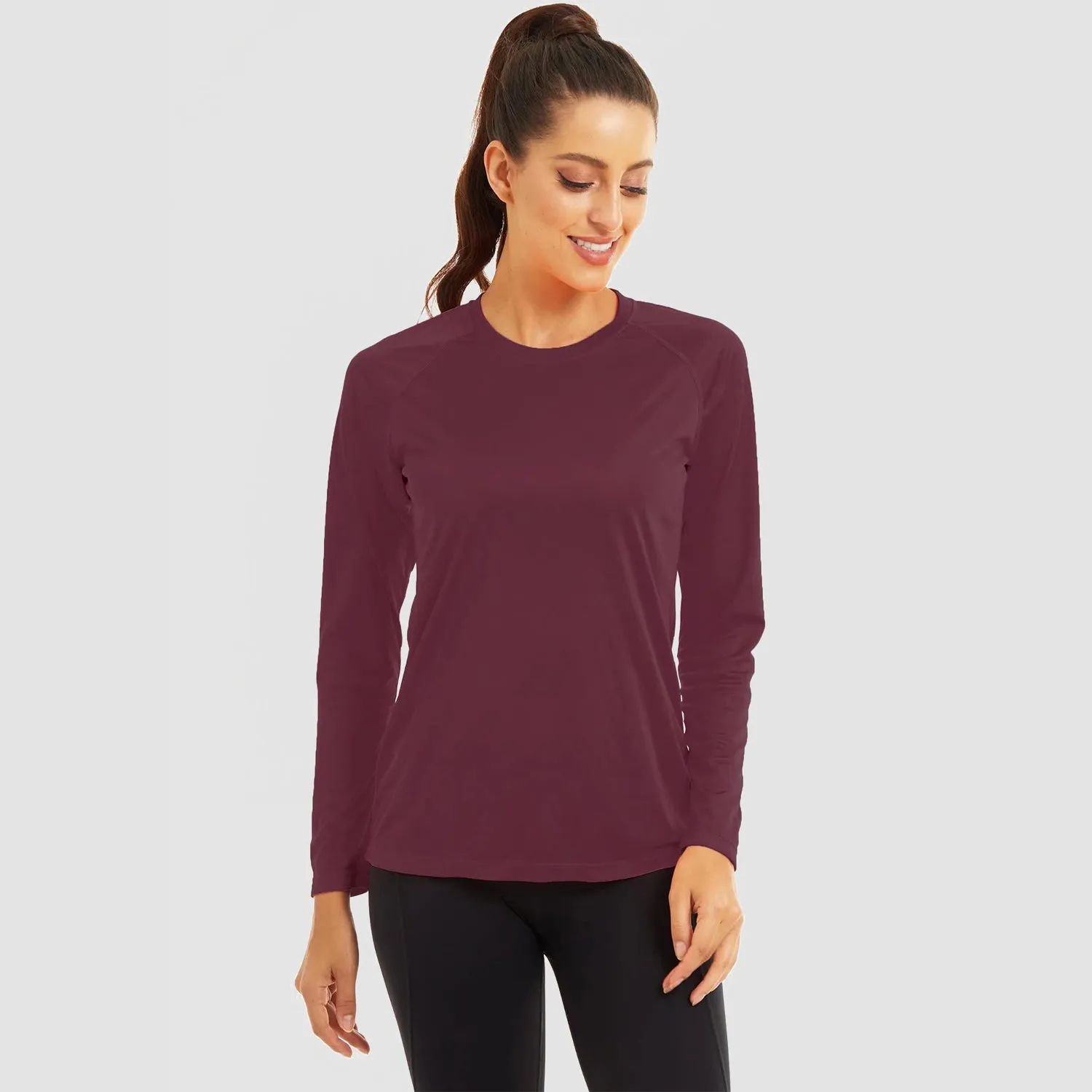 Women's Long Sleeve Shirts UPF 50  Sun Protection Shirts for Hiking Fishing Workout Rash Guard