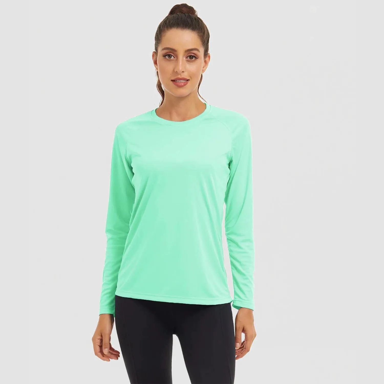 Women's Long Sleeve Shirts UPF 50  Sun Protection Shirts for Hiking Fishing Workout Rash Guard