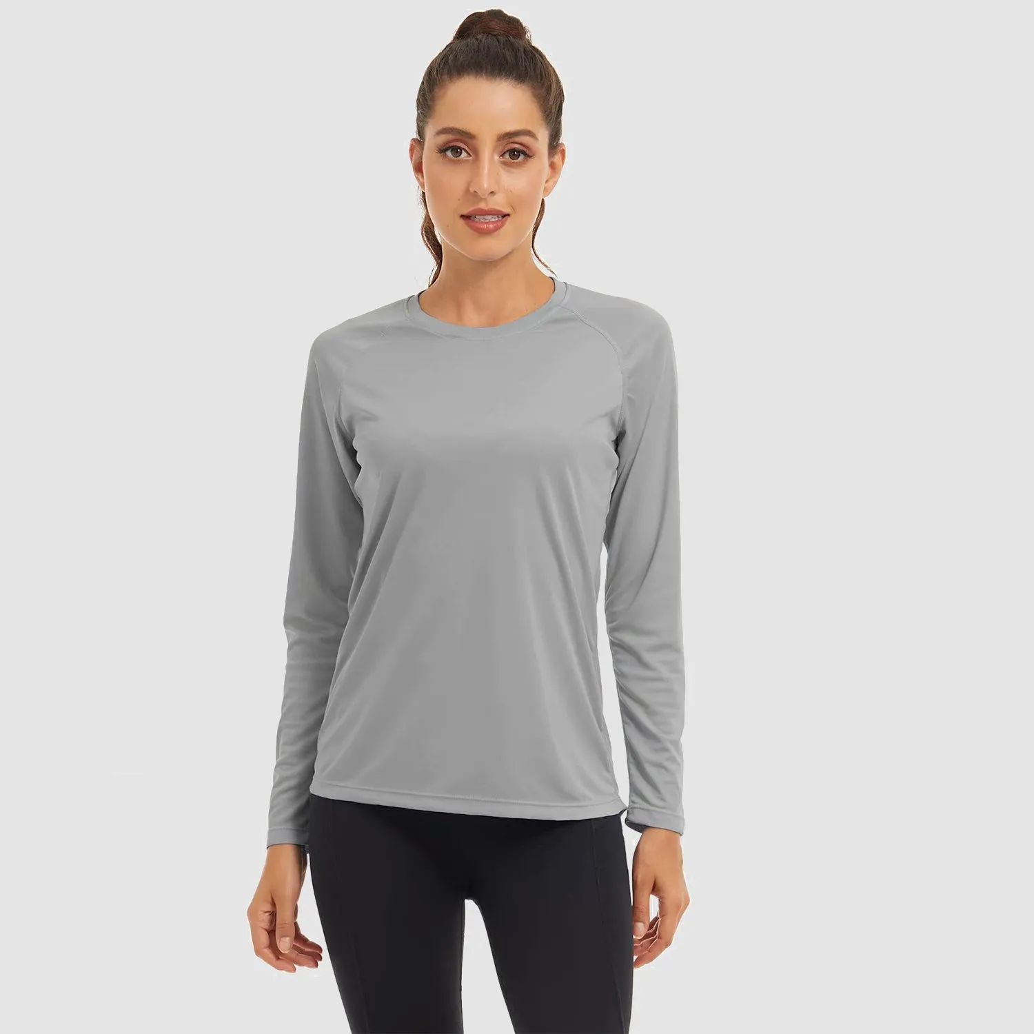 Women's Long Sleeve Shirts UPF 50  Sun Protection Shirts for Hiking Fishing Workout Rash Guard