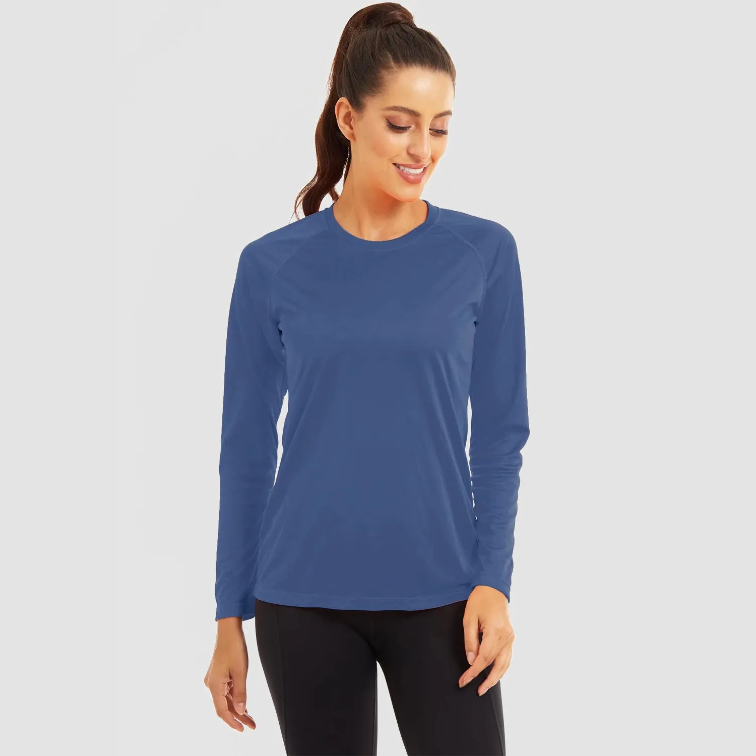 Women's Long Sleeve Shirts UPF 50  Sun Protection Shirts for Hiking Fishing Workout Rash Guard