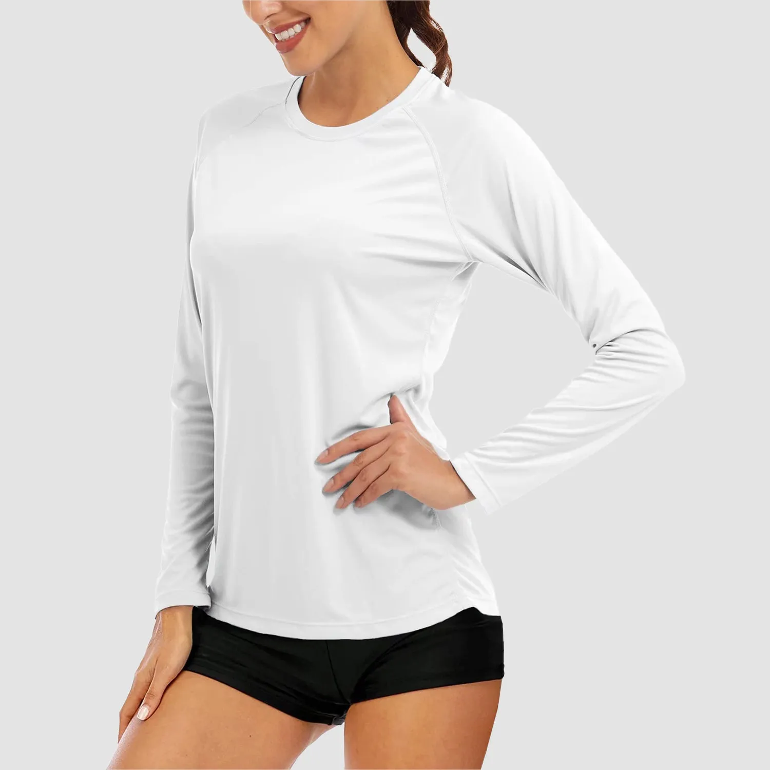 Women's Long Sleeve Shirts UPF 50  Sun Protection Shirts for Hiking Fishing Workout Rash Guard