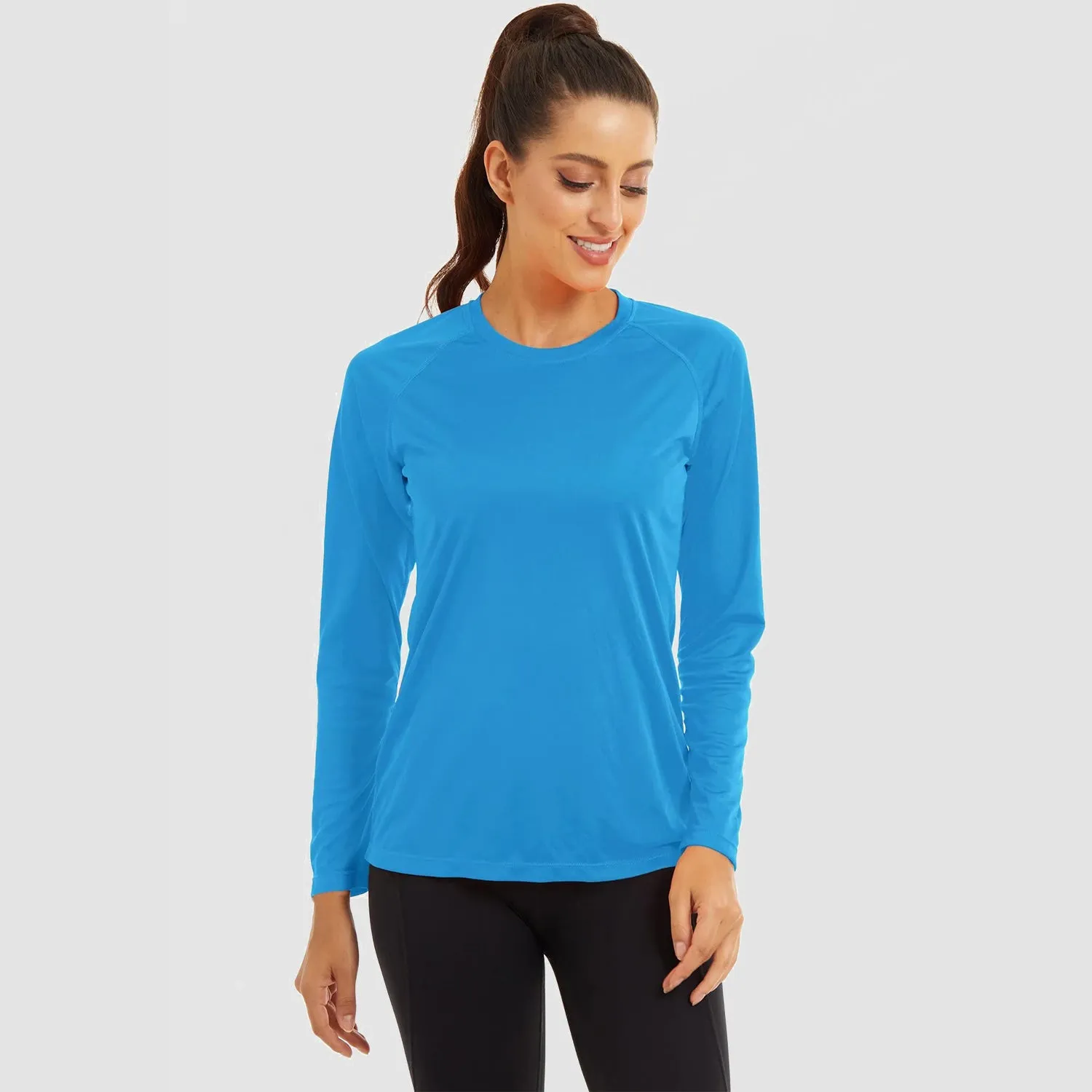 Women's Long Sleeve Shirts UPF 50  Sun Protection Shirts for Hiking Fishing Workout Rash Guard