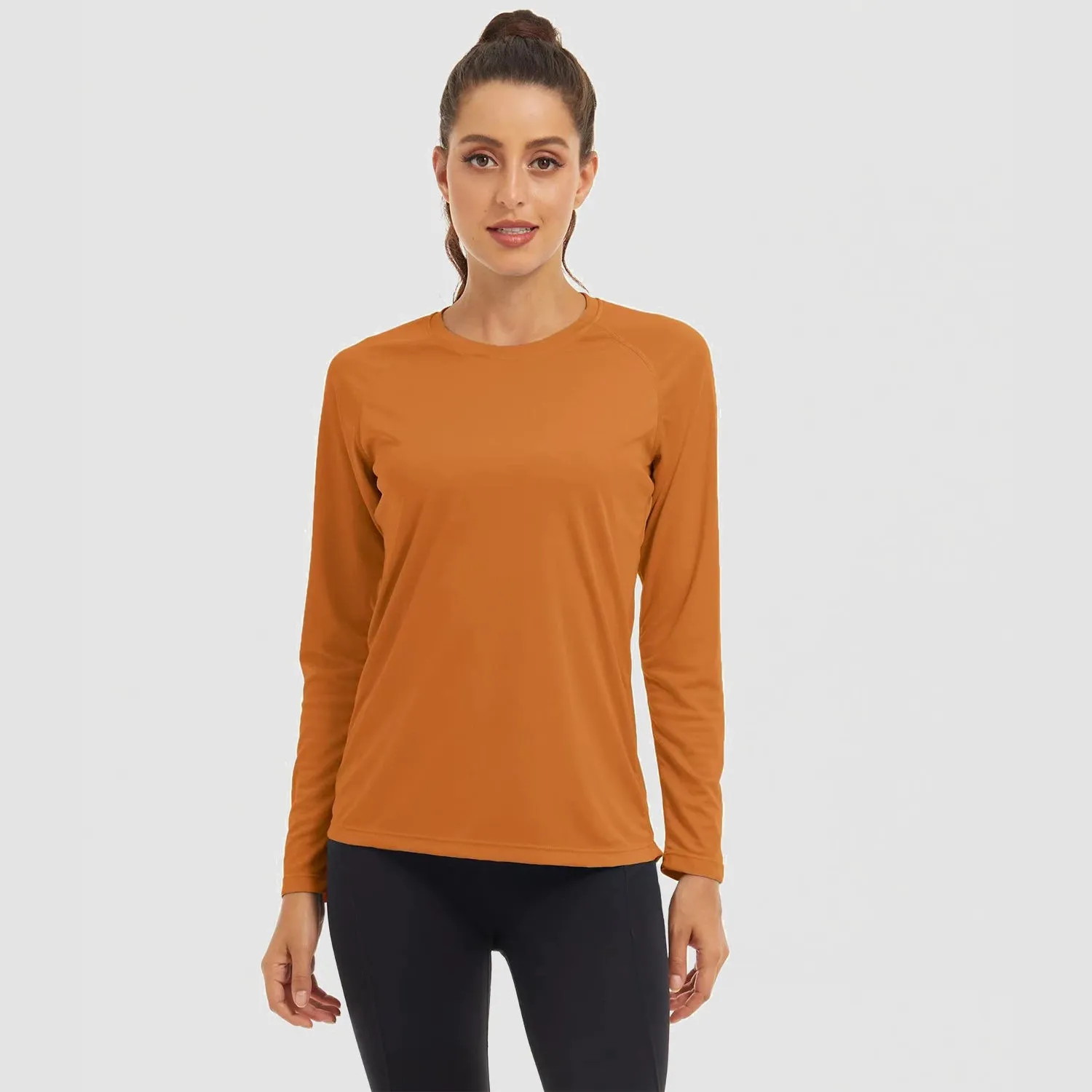 Women's Long Sleeve Shirts UPF 50  Sun Protection Shirts for Hiking Fishing Workout Rash Guard