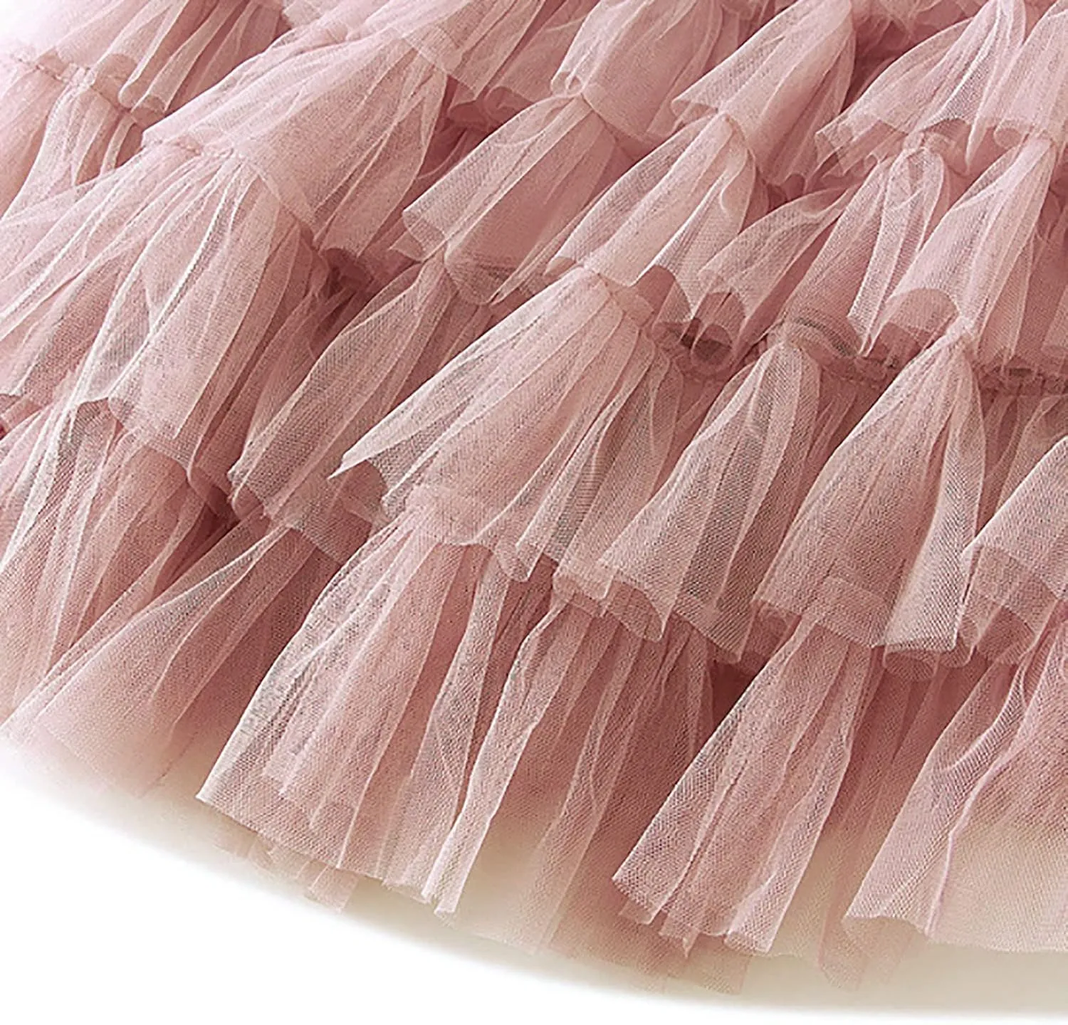 Women's Mesh Maxi Skirts Tiered Ruffle Long Skirt Solid Tulle Skirt High Waist Puffy Midi Skirts for Party Prom