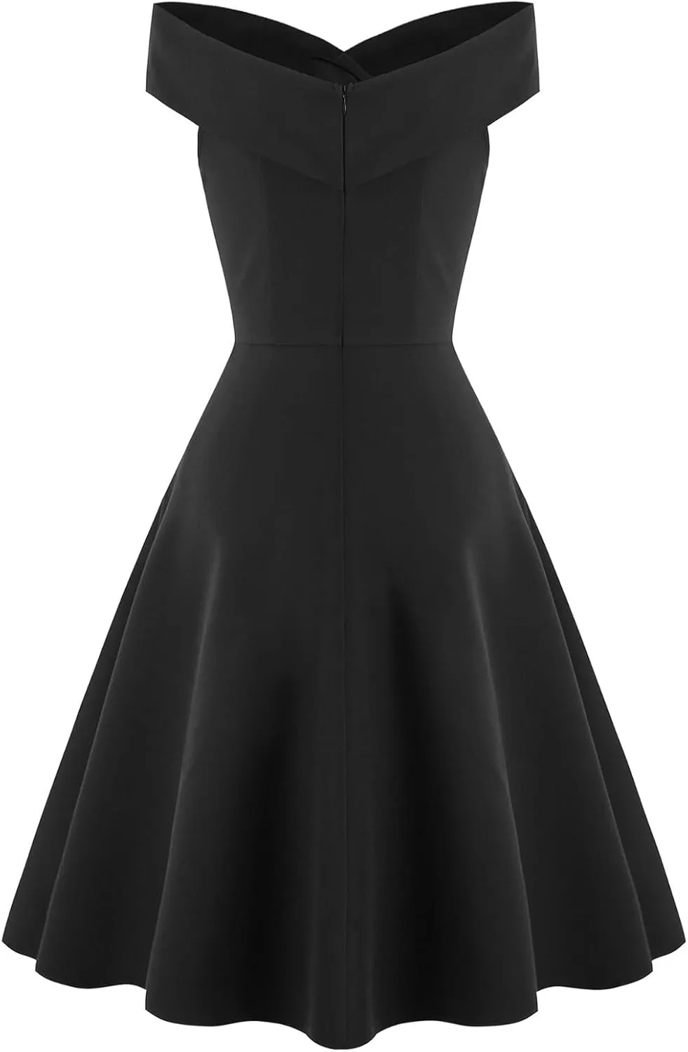 Women's Off Shoulder Semi Formal Elegant Classy Gowns Audrey Hepburn Vintage Evening Party Bodycon Midi Dress