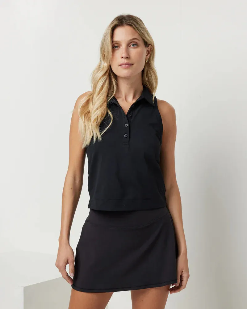 Women's Pique Polo Tank Top