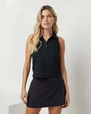 Women's Pique Polo Tank Top