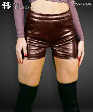 Women's Real Leather Shorts