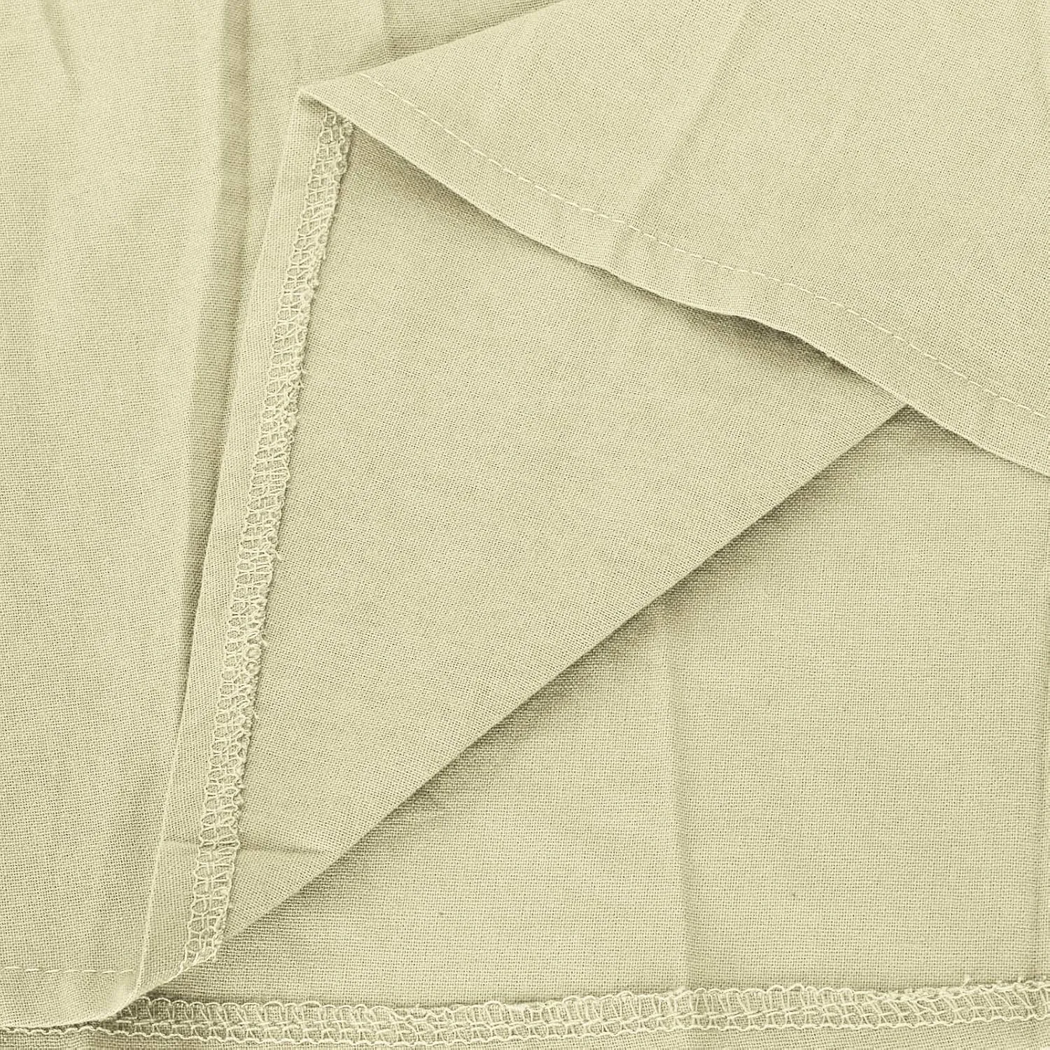 Womens Short Sleeve Casual Midi Dress Solid Color Loose Casual Cotton Linen Dresses Lightweight Sundress