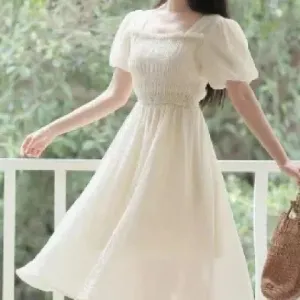 Women's Short Sleeve Tea Dresses L 537474