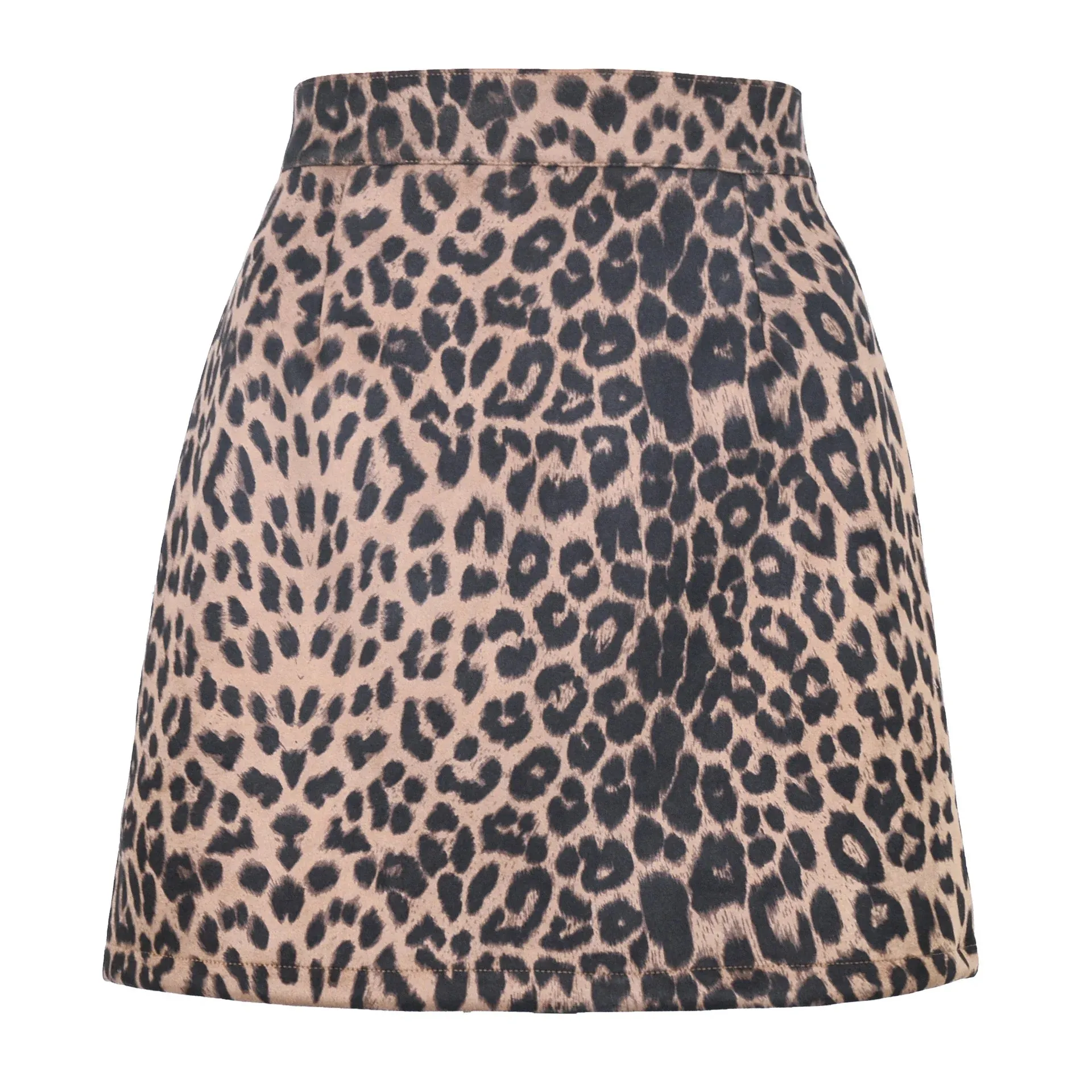 Women's Skirts Summer Fashion New Sexy Female High Waist Leopard Printed Zip A-Line Skirts LDY-WW4346