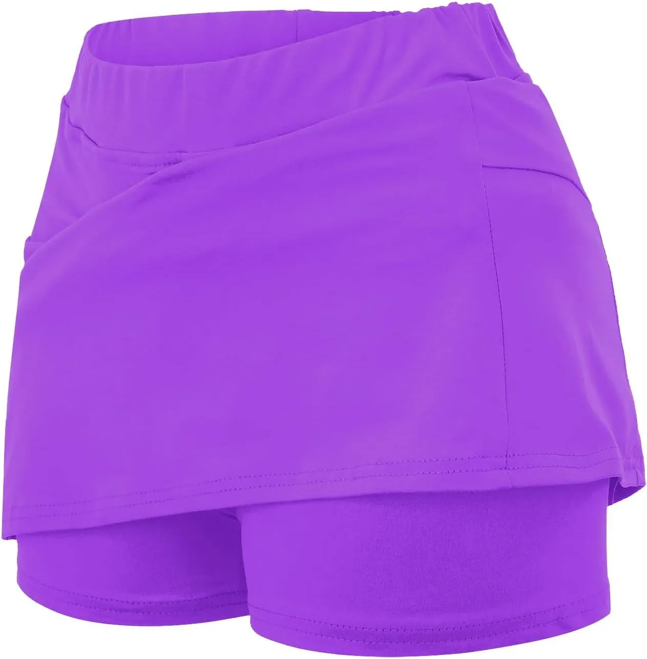 Womens Skorts with Pockets Tummy Control Plus Size Skorts High Waist Athletic Sports Pants Skirt Casual Shorts