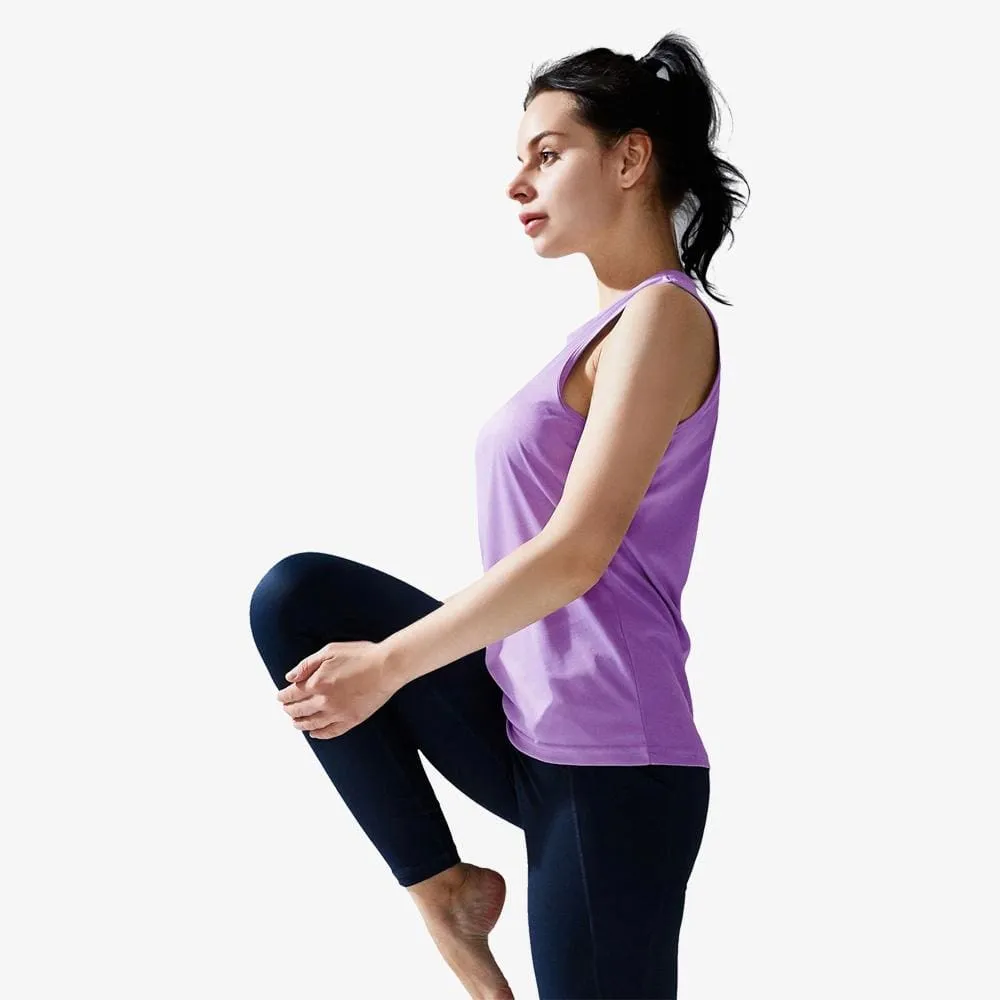 Women's Sleeveless Workout Shirts UPF 50 Sun Protection Tank Top