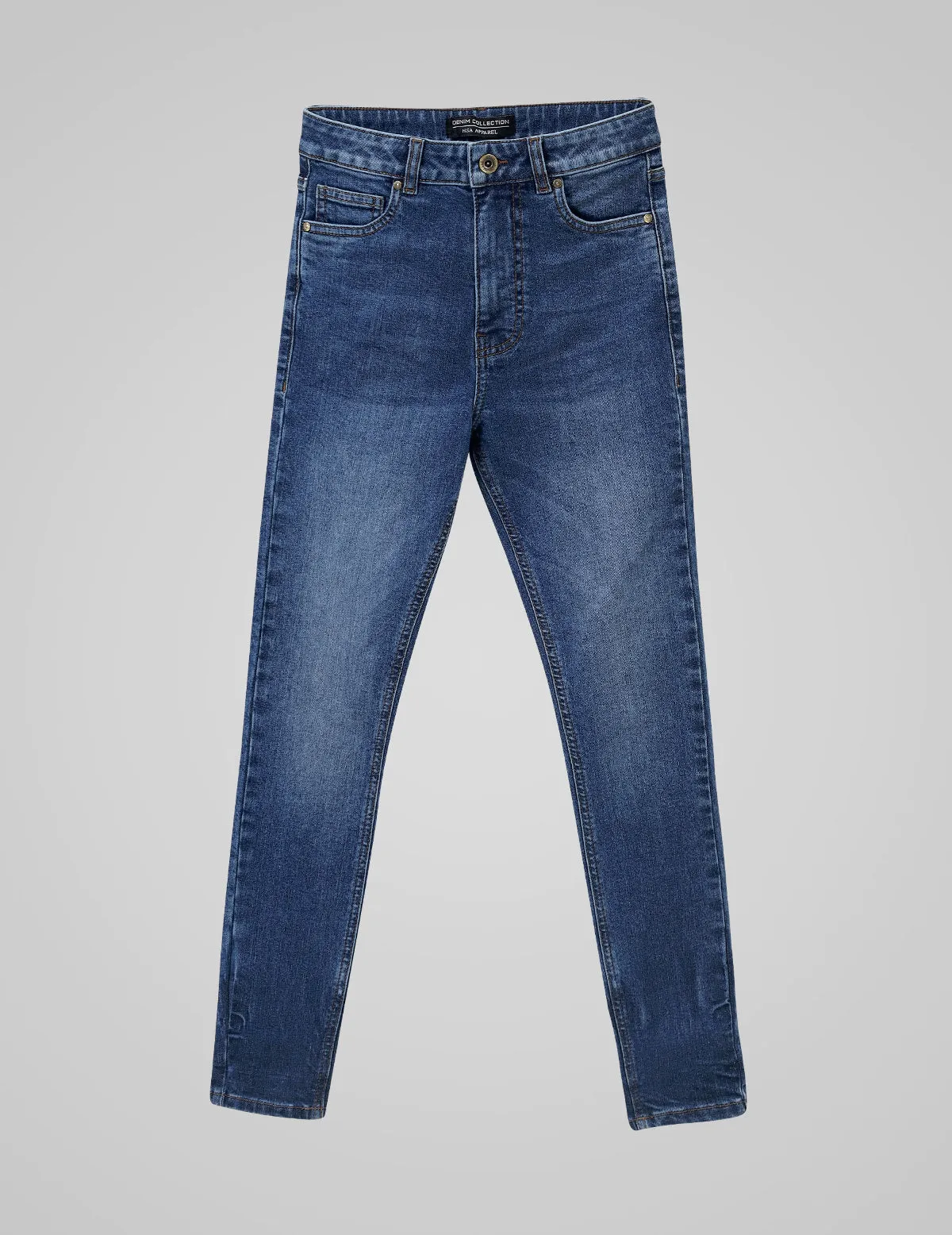 Women's Slim-Fit Stretch Denim Jeans - Fade Blue
