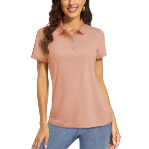 Women's UPF 50  Sun Protection Golf Quick-Dry Polo Collared Shirts