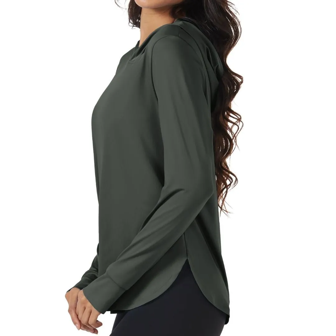 Women's UPF 80  Sun Protection Nuit Nuit Hoodie Hiking UV Shirt