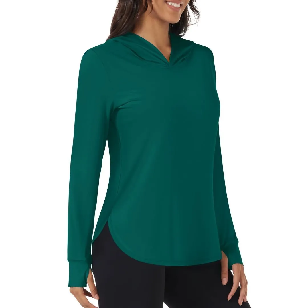 Women's UPF 80  Sun Protection Nuit Nuit Hoodie Hiking UV Shirt