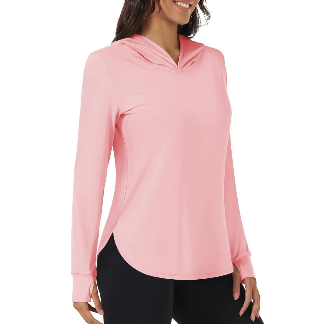 Women's UPF 80  Sun Protection Nuit Nuit Hoodie Hiking UV Shirt
