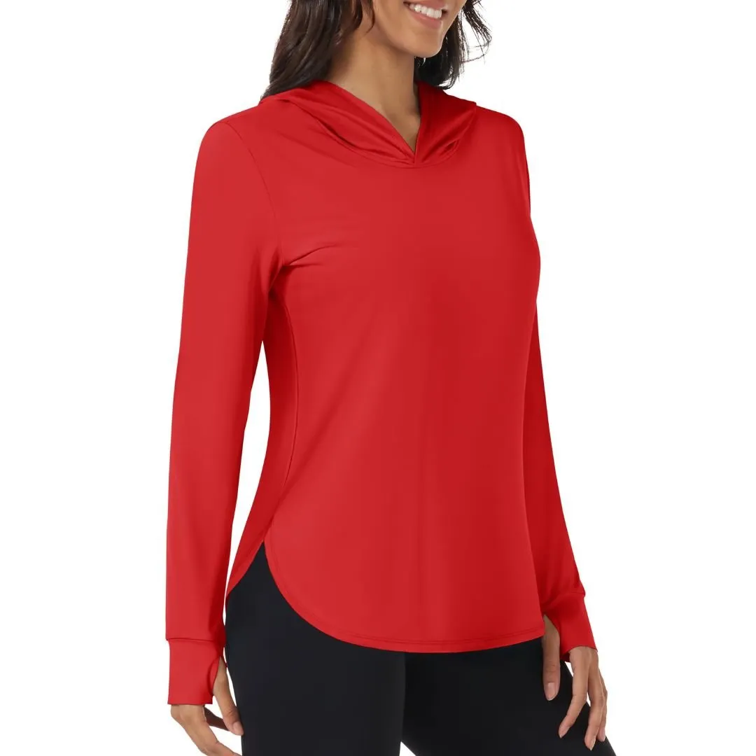 Women's UPF 80  Sun Protection Nuit Nuit Hoodie Hiking UV Shirt