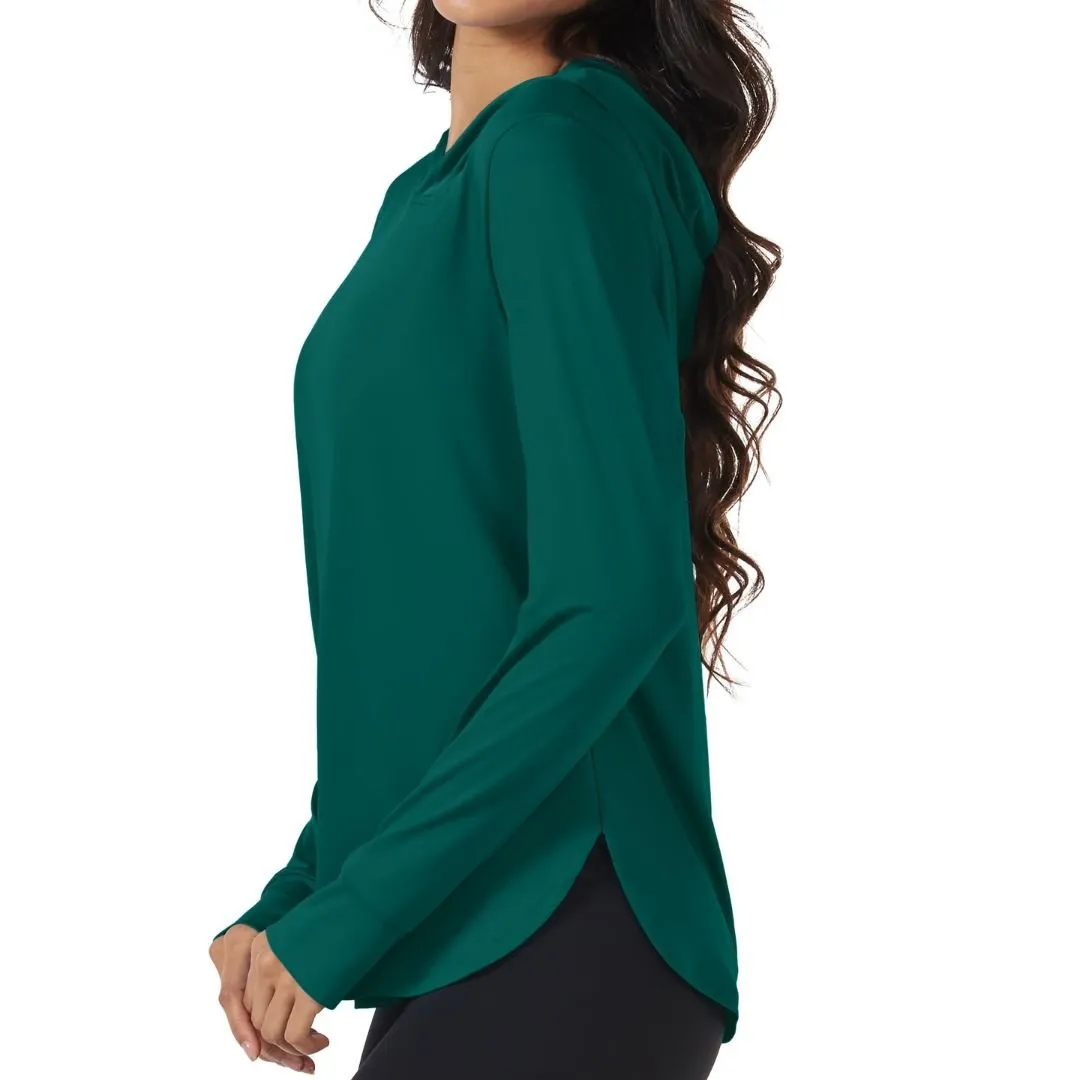 Women's UPF 80  Sun Protection Nuit Nuit Hoodie Hiking UV Shirt