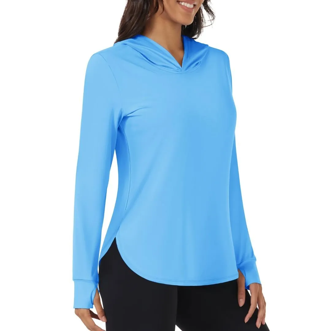 Women's UPF 80  Sun Protection Nuit Nuit Hoodie Hiking UV Shirt