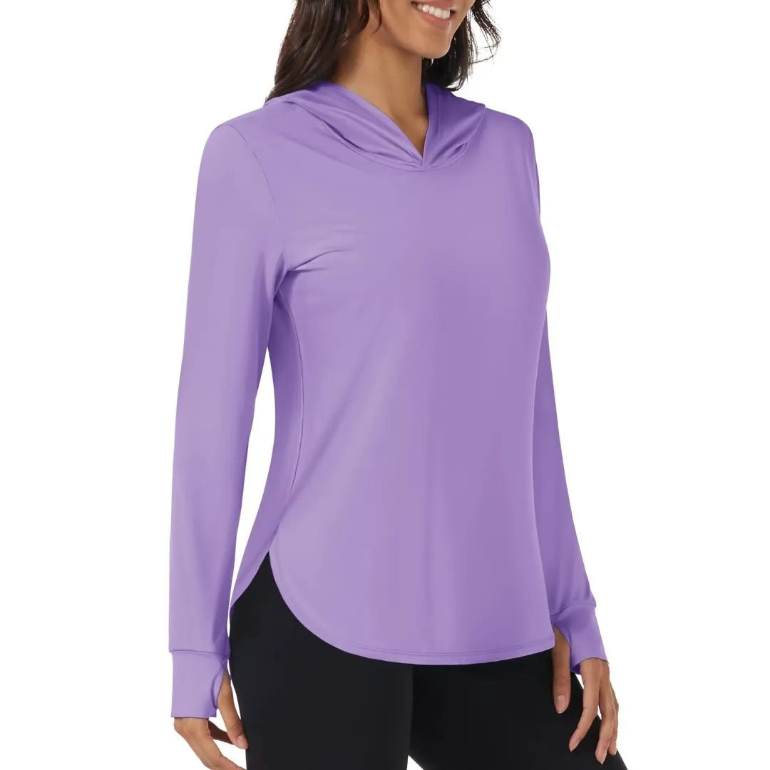 Women's UPF 80  Sun Protection Nuit Nuit Hoodie Hiking UV Shirt