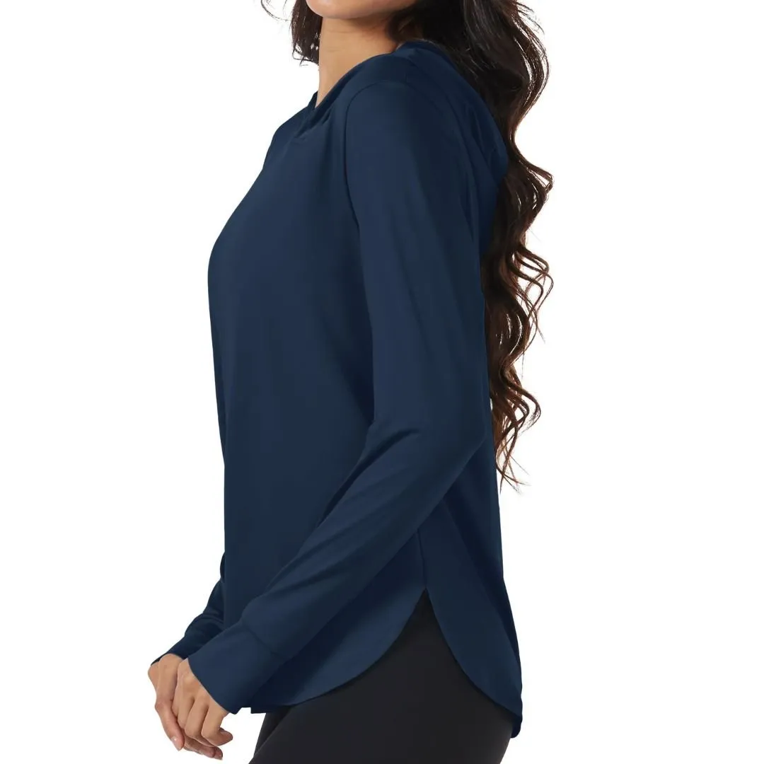 Women's UPF 80  Sun Protection Nuit Nuit Hoodie Hiking UV Shirt