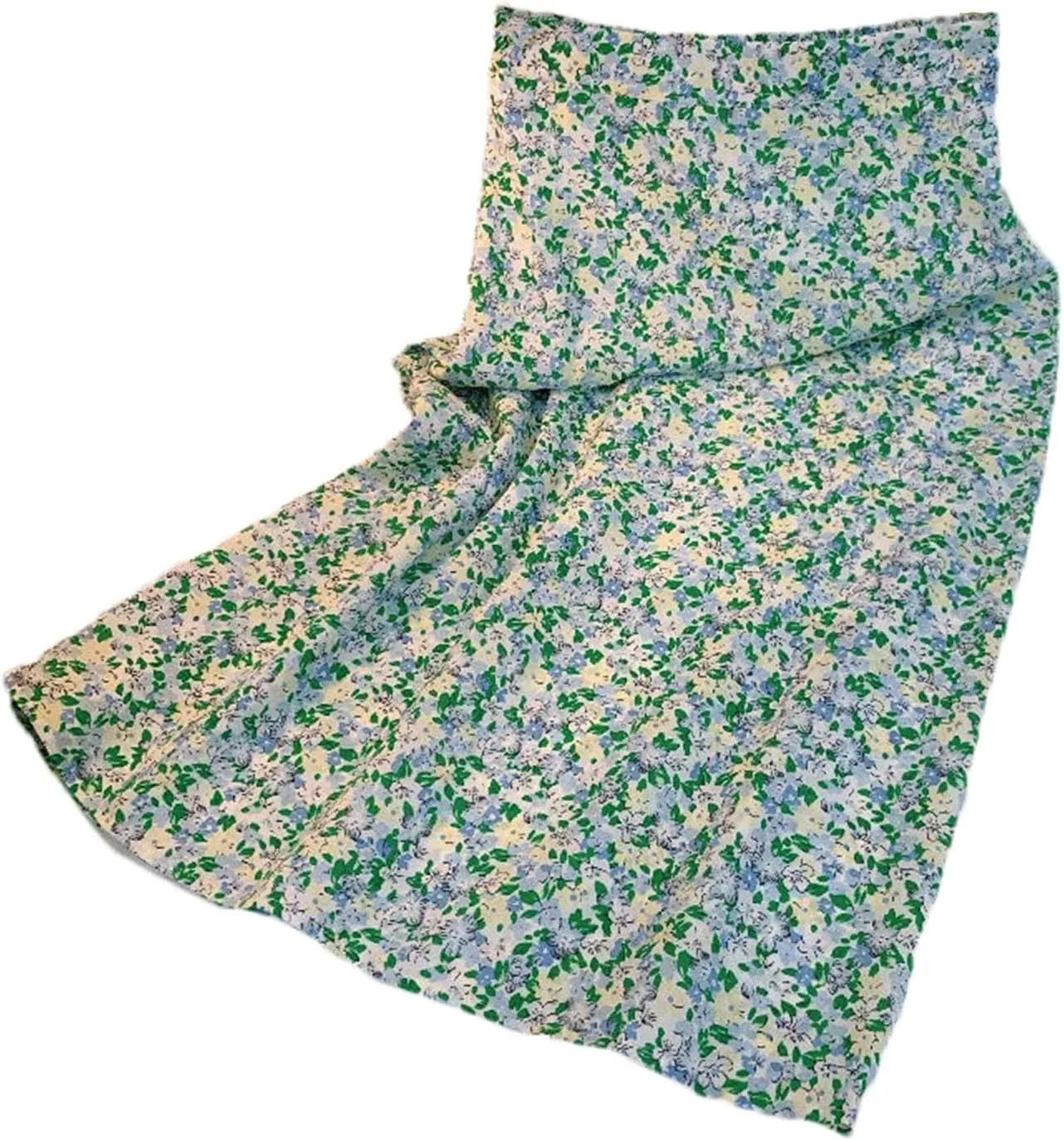 Women's Vintage Floral Printed Midi Skirt Summer Holiday Casual Skirt