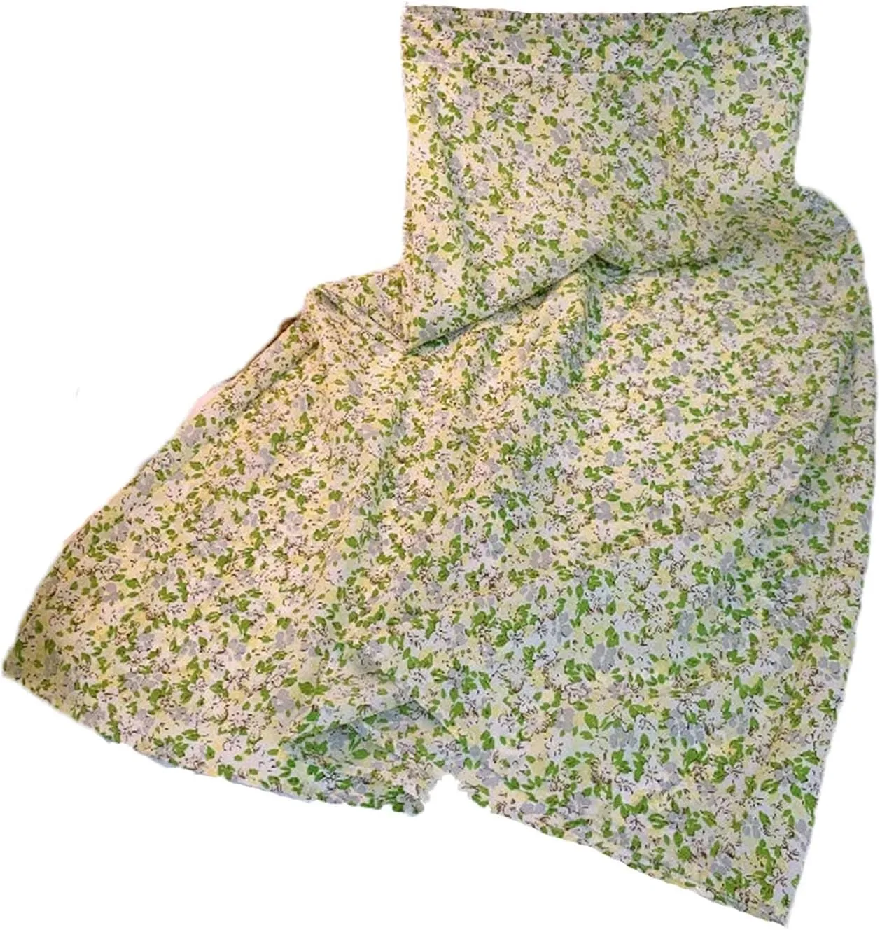 Women's Vintage Floral Printed Midi Skirt Summer Holiday Casual Skirt