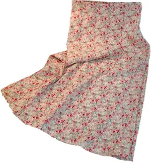Women's Vintage Floral Printed Midi Skirt Summer Holiday Casual Skirt