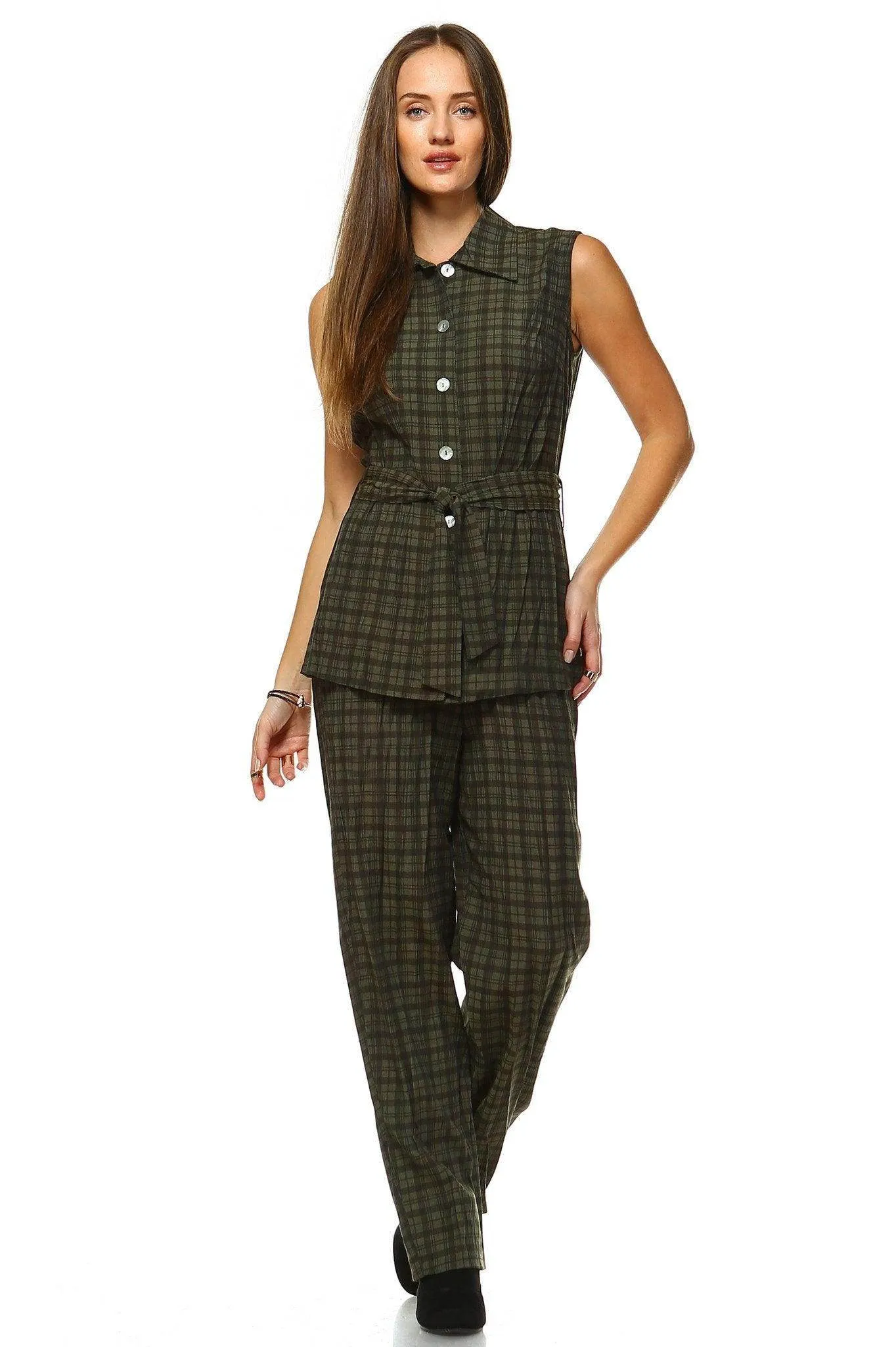Women's Workwear Two Piece Pants Set