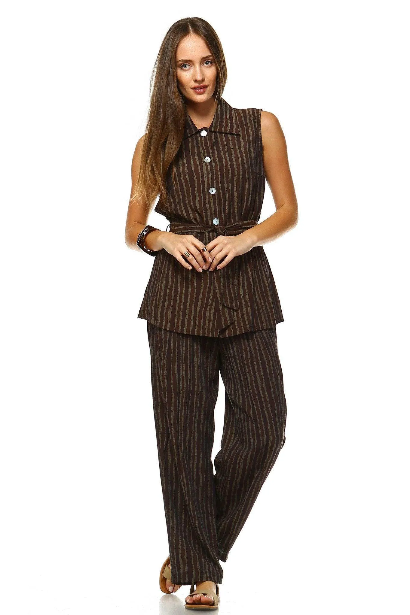 Women's Workwear Two Piece Pants Set