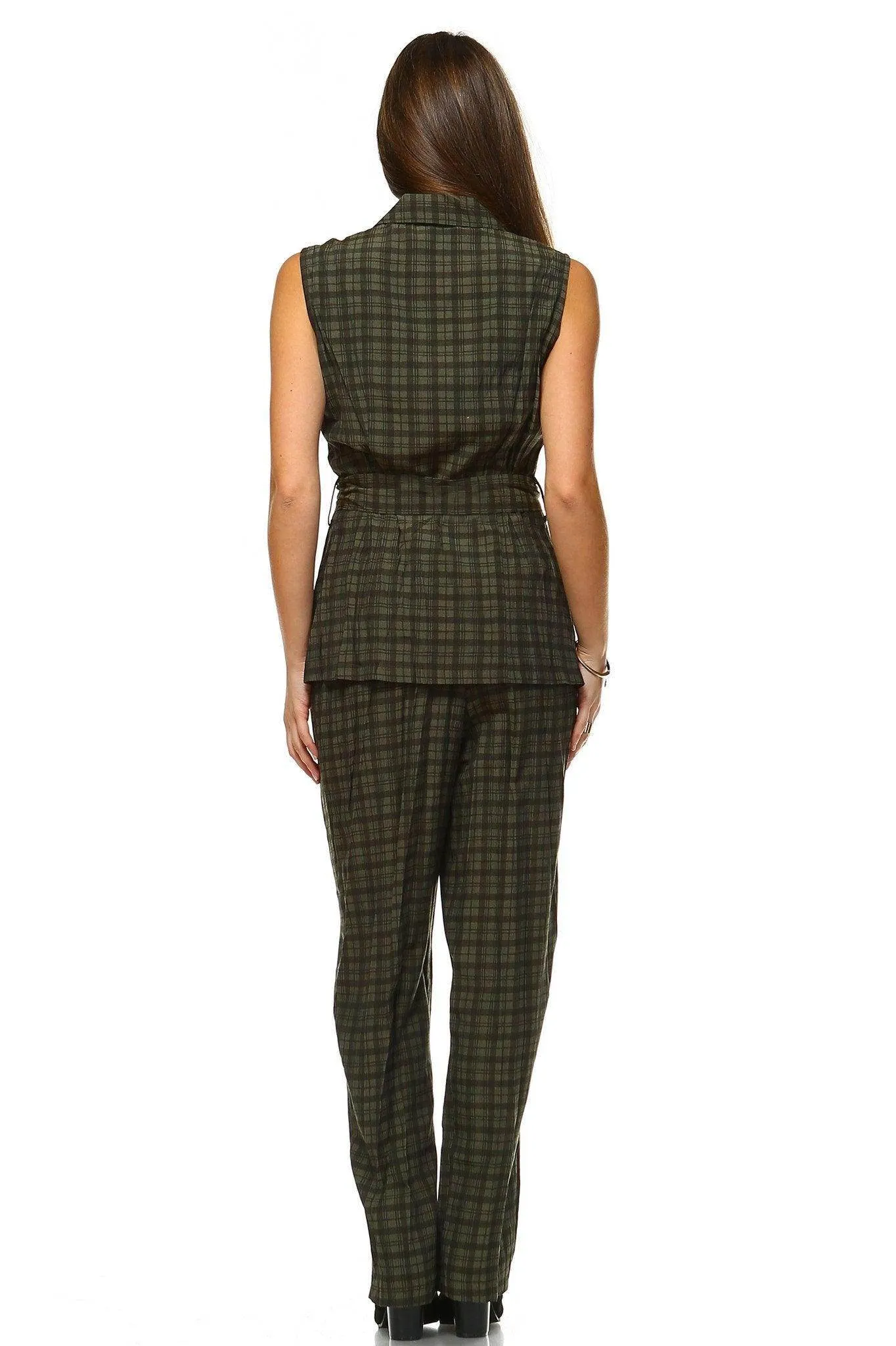 Women's Workwear Two Piece Pants Set