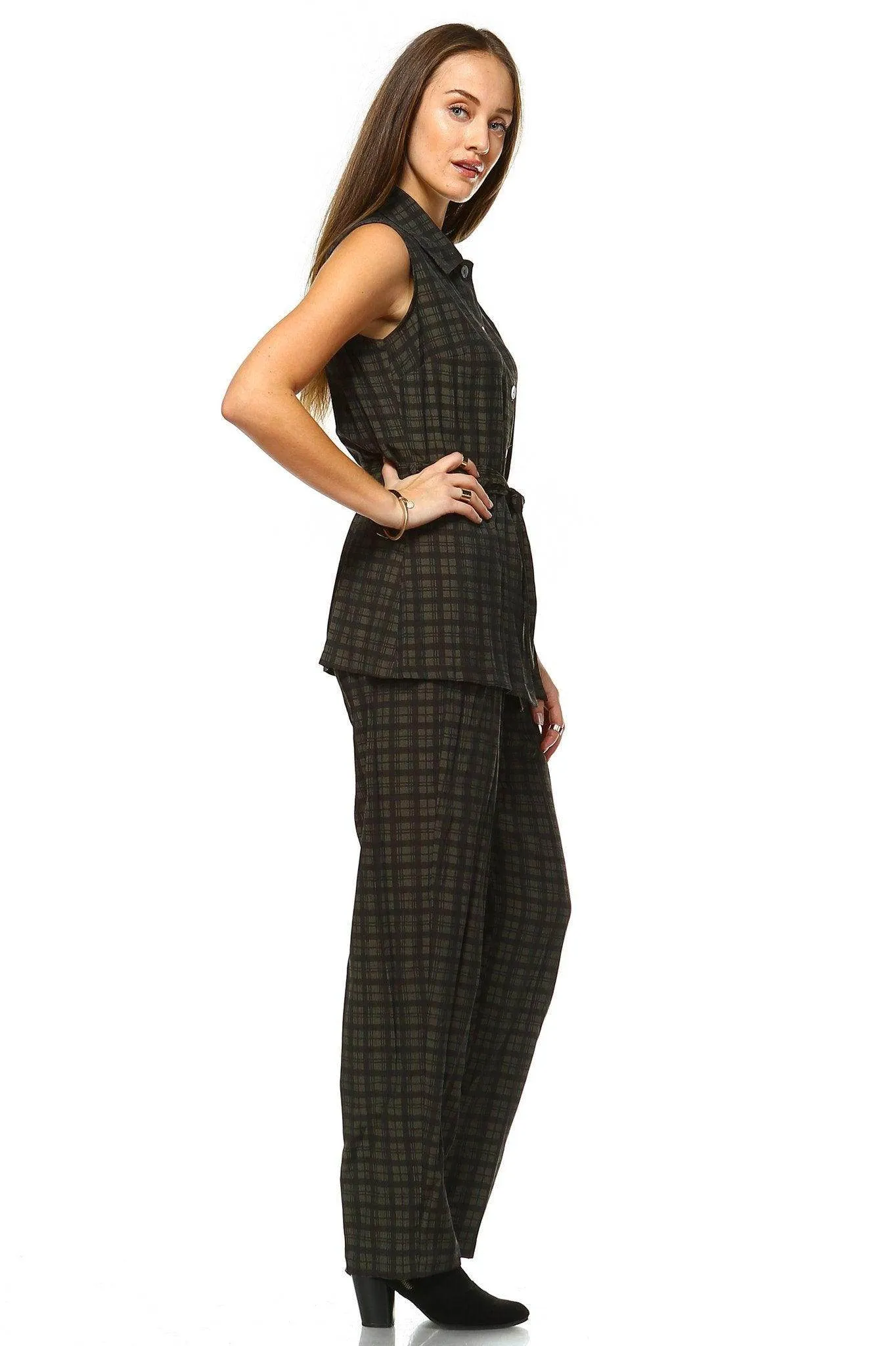 Women's Workwear Two Piece Pants Set