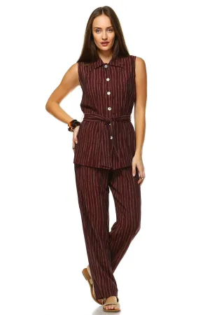 Women's Workwear Two Piece Pants Set