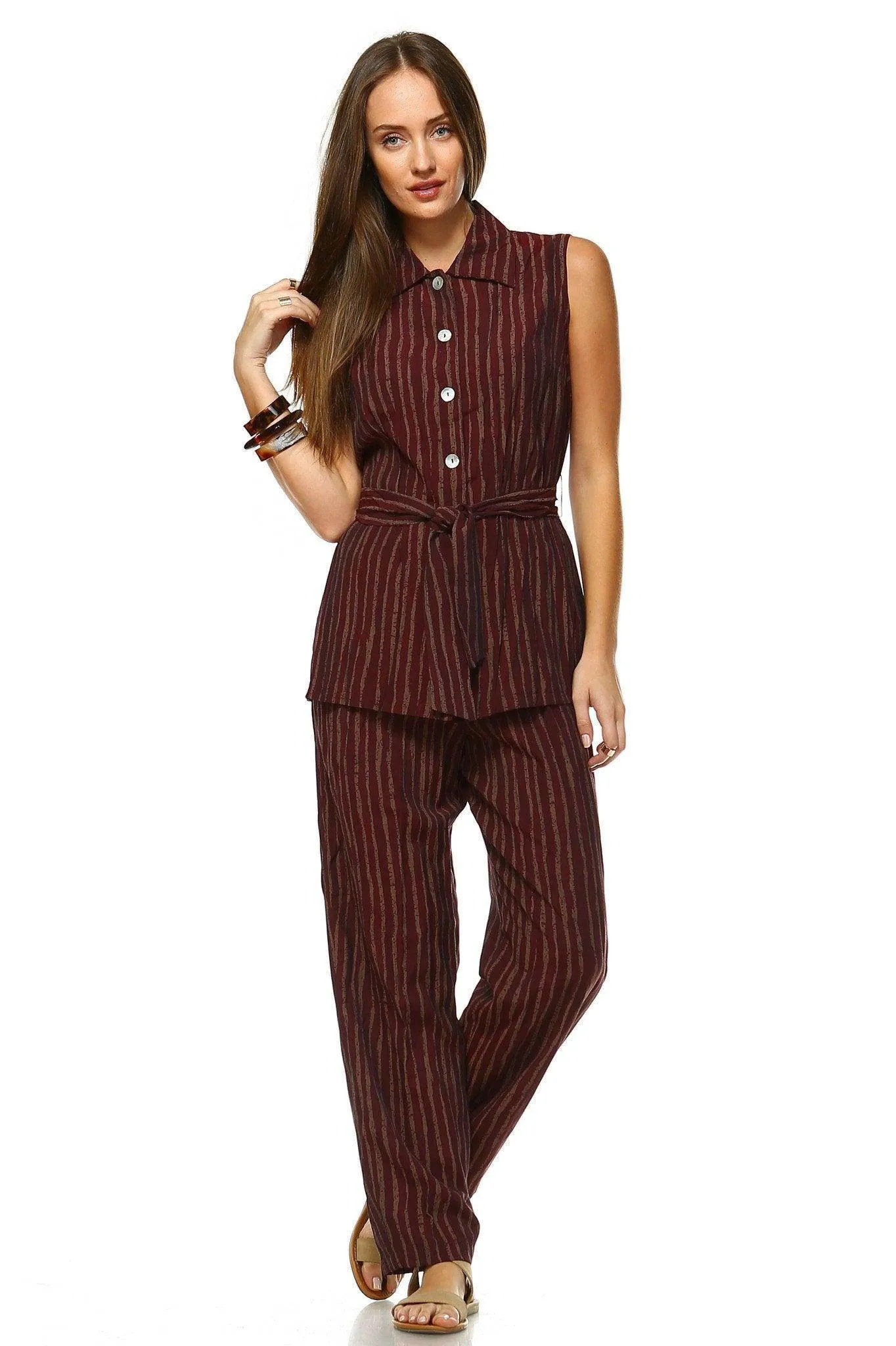 Women's Workwear Two Piece Pants Set