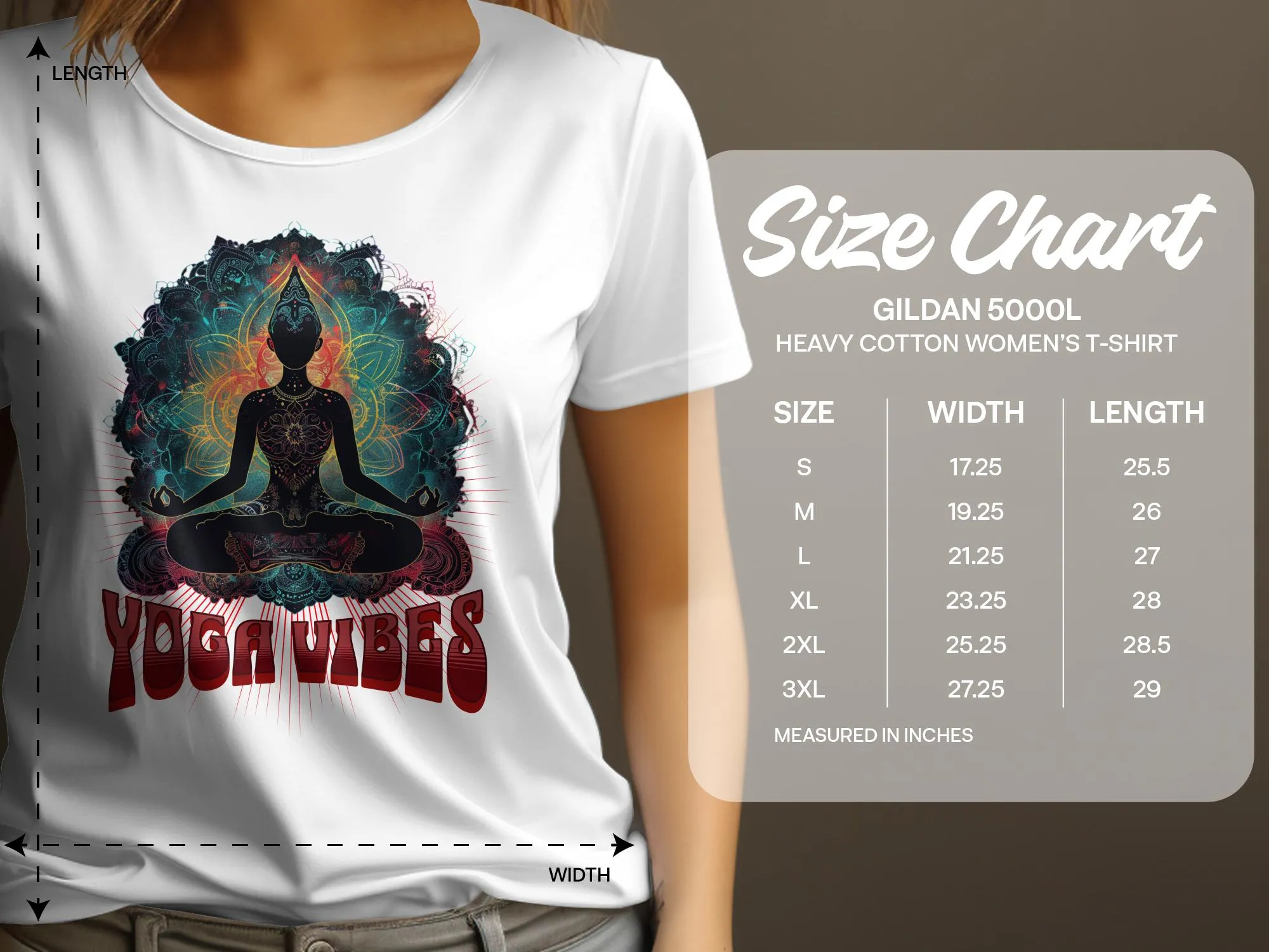 Womens Yoga Design T-Shirt, Zen Tee, Yoga Vibes Shirt, Mandala Meditation Tee, Spiritual Yoga Top, Relaxing Zen Shirt for Women #20