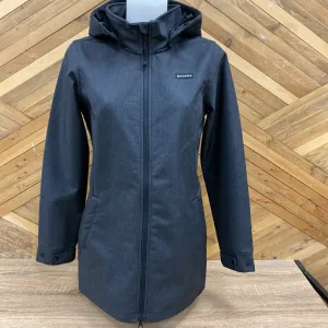 WOODS - Women's Long Softshell Jacket - MSRP comp $130: Dark Grey-women-SM