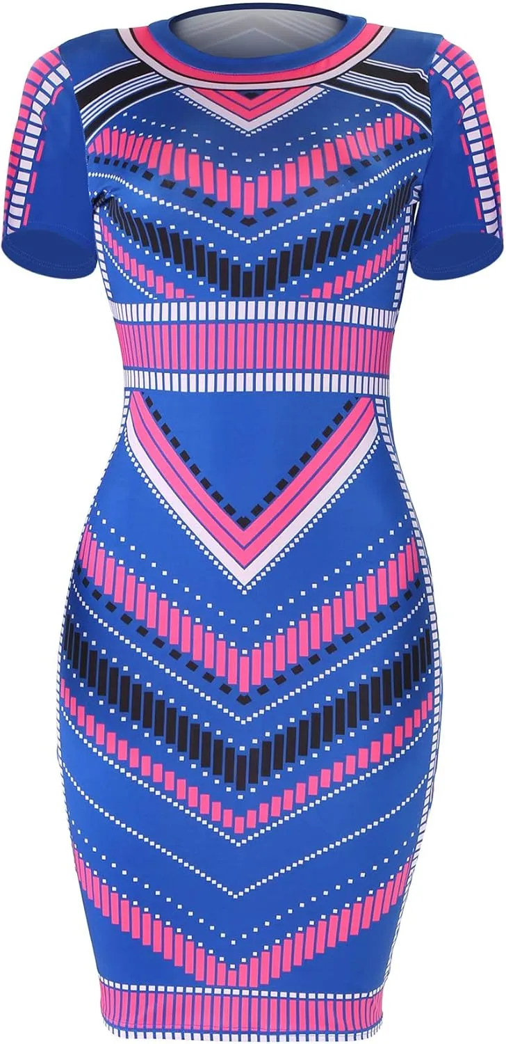 Xuan2Xuan3 Women's Dresses Fall Long Sleeve Snake Printed Zipper Neck Knit Bodycon Evening Party Long Dress