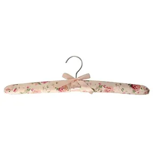 Xyijia Hanger 10 Pcs Pastoral Floral Print Cotton Padded Cloth Hanger