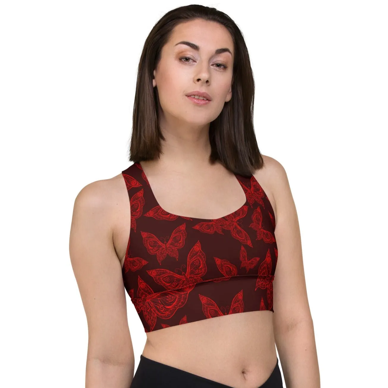 Yoga Fashion Longline Sports Bra, lioness-love