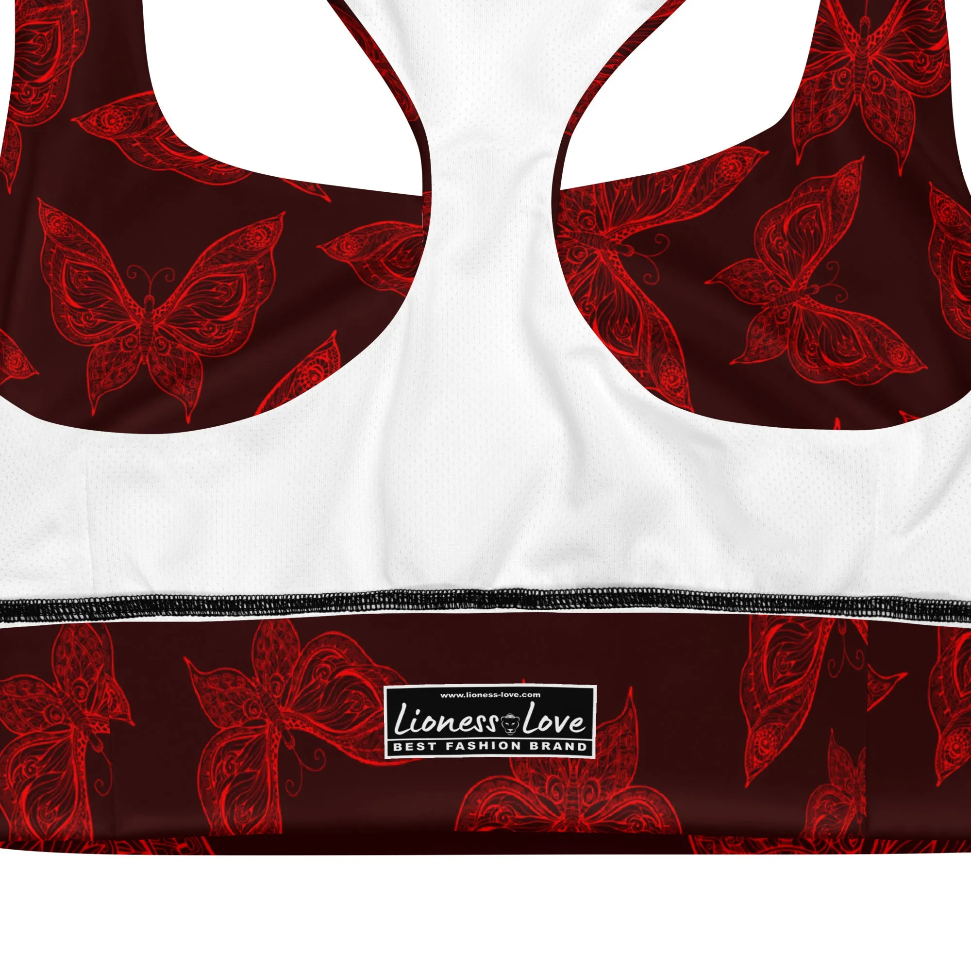Yoga Fashion Longline Sports Bra, lioness-love