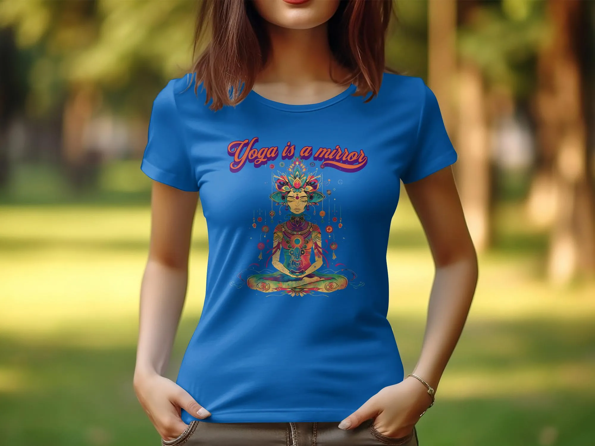 Yoga Is A Mirror T Shirt,Womens Yoga Design Tee, Zen Meditation Top, Spiritual Yoga Shirt, Boho Yoga Tee, Fitness Yoga Apparel #25