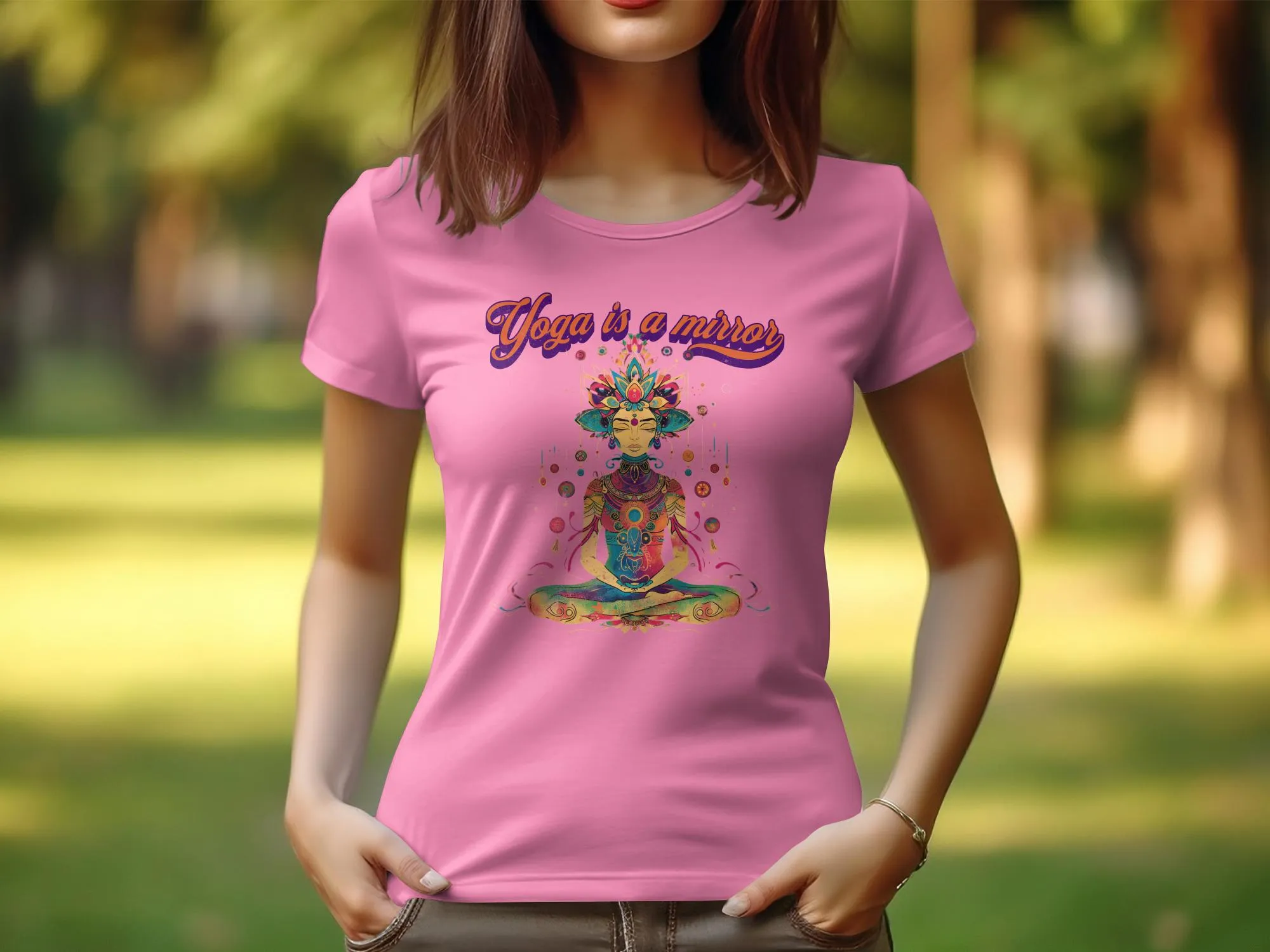 Yoga Is A Mirror T Shirt,Womens Yoga Design Tee, Zen Meditation Top, Spiritual Yoga Shirt, Boho Yoga Tee, Fitness Yoga Apparel #25