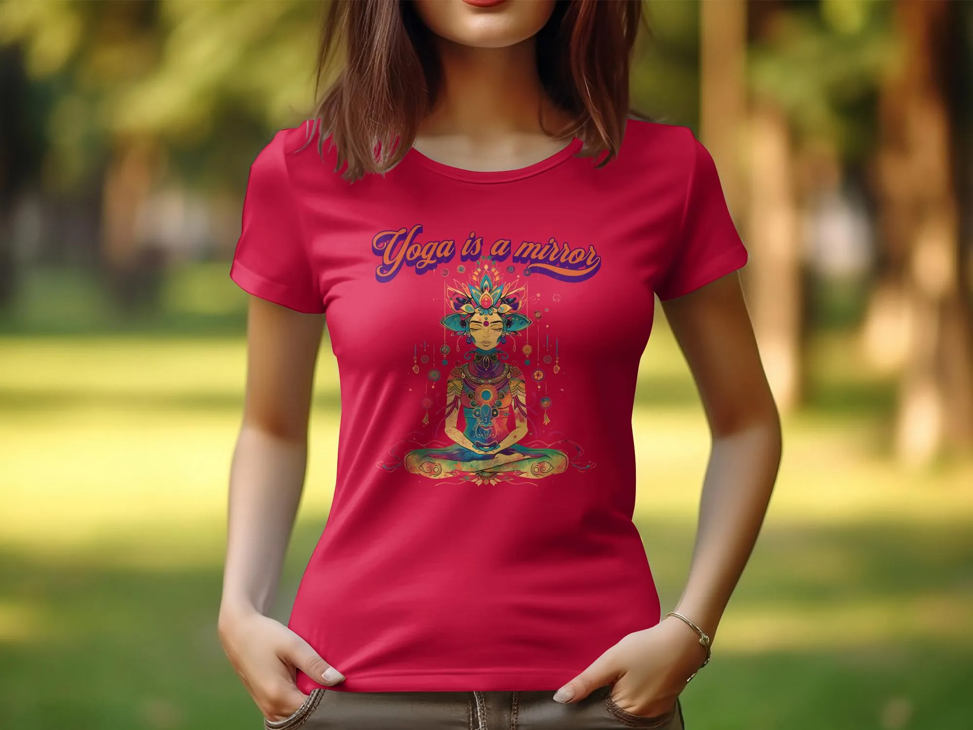 Yoga Is A Mirror T Shirt,Womens Yoga Design Tee, Zen Meditation Top, Spiritual Yoga Shirt, Boho Yoga Tee, Fitness Yoga Apparel #25