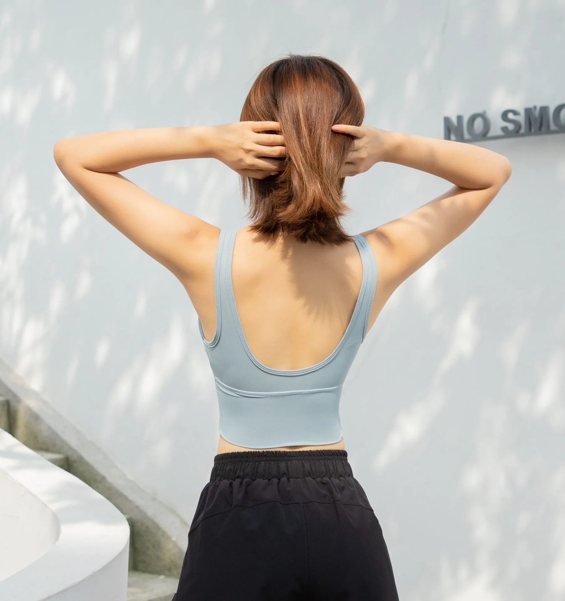 Yoga Tank Top Sporty Innerwear Women Solid Colored Jogging Flattering Fitness Activewear