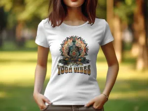 Yoga Vibes T-Shirt for Women, Zen Tee for Meditative Minds, Yoga Design Tshirt, Relaxed Fit, Casual Wear, Mindfulness Top #16