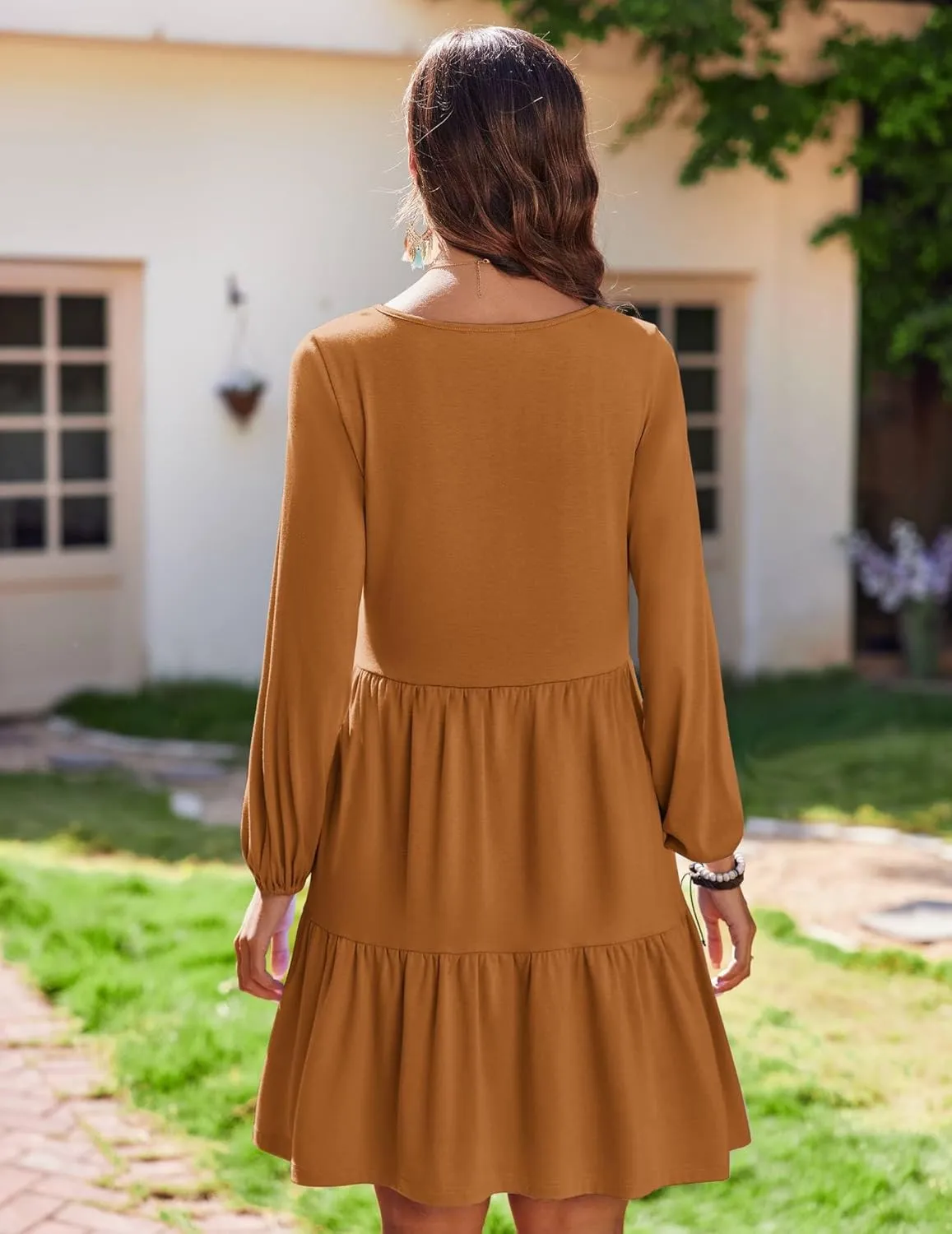 Zeagoo Women's Long-Sleeve V-Neck Winter Dress (DE Only)